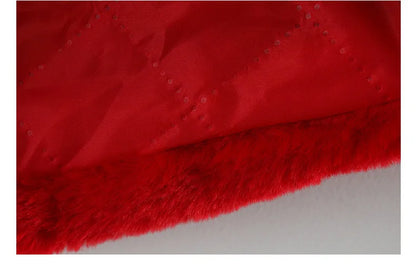 Warm Faux Fur Autumn Jacket for Baby Girls