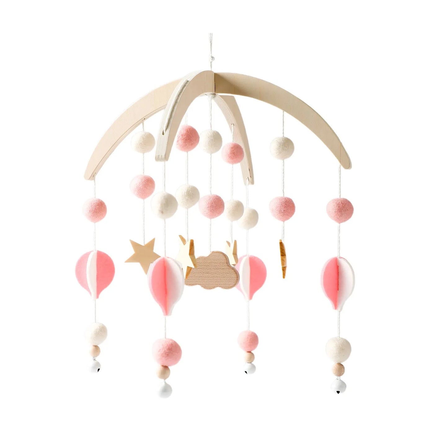 Musical Baby Cloud Rattle & Crib Mobile for Newborns