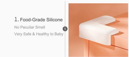 Silicone Corner Guards for Baby Safety - 4 Pcs Set