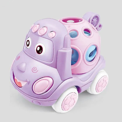 Soft Rubber Push and Go Cars for Infants 6-12 Months