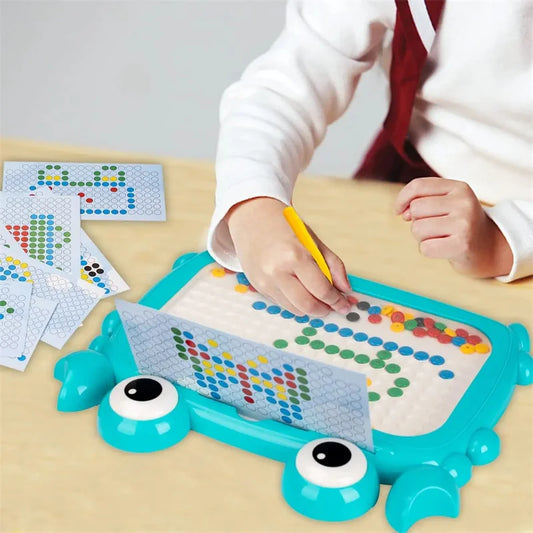 Large Magnetic Drawing Board with Beads and Pen for Kids