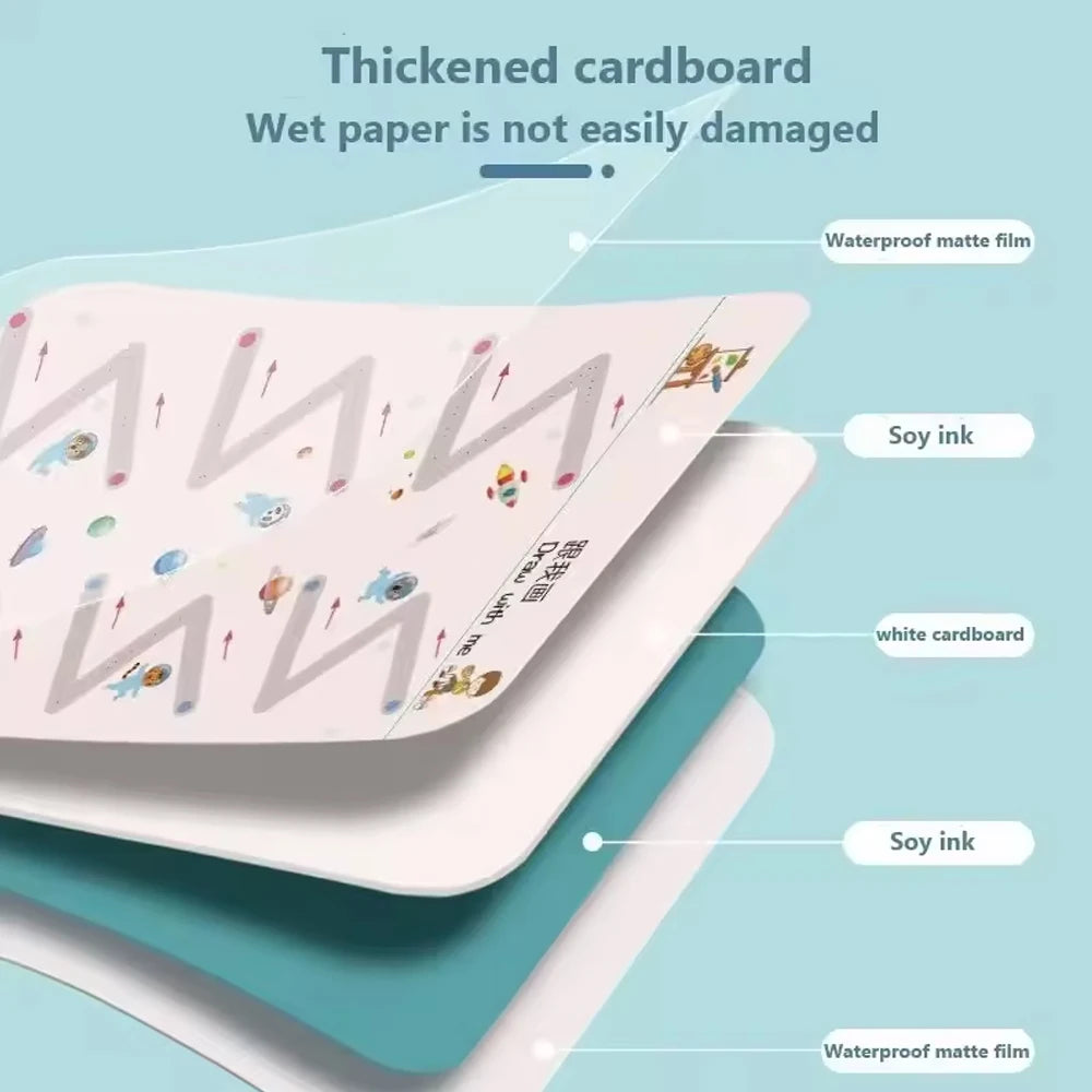 Children's Reusable Tracing Workbook for Pen Control Practice