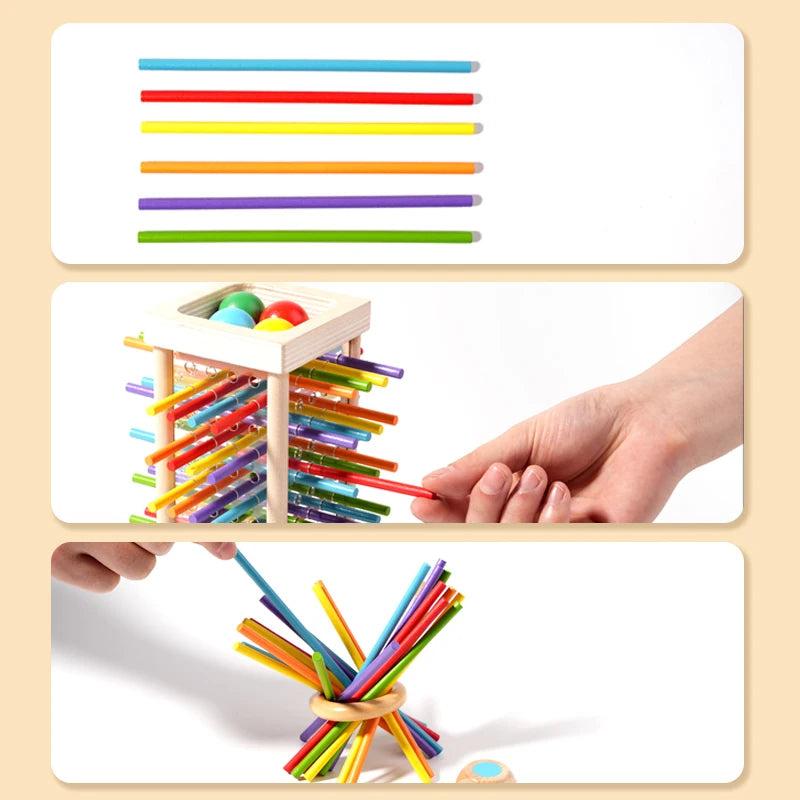 Montessori Wooden Counting Sticks Toy for Kids