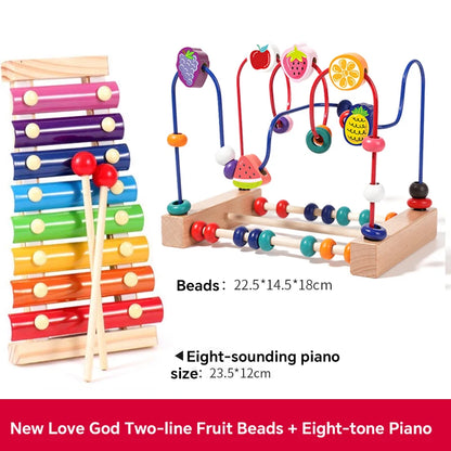 Educational Building Blocks and Beads for Toddlers 1-3 Years