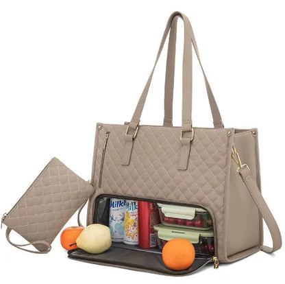 3-in-1 Insulated Lunch Bag and Office Backpack for Women