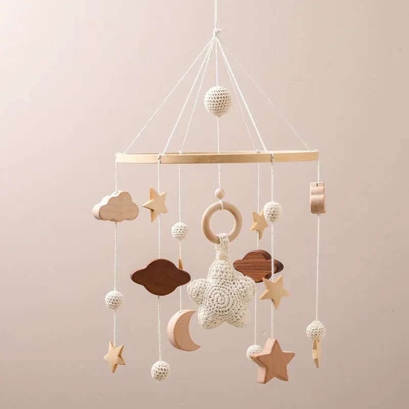 Musical Baby Cloud Rattle & Crib Mobile for Newborns