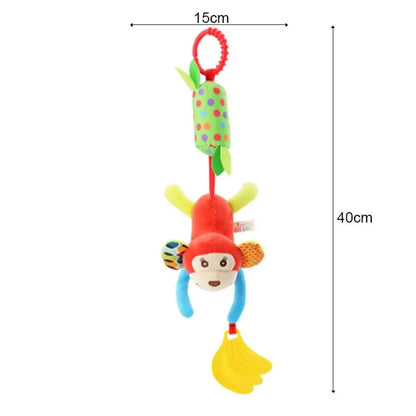 Baby Rattle Teether Toy with Music and Grip Training Giraffe