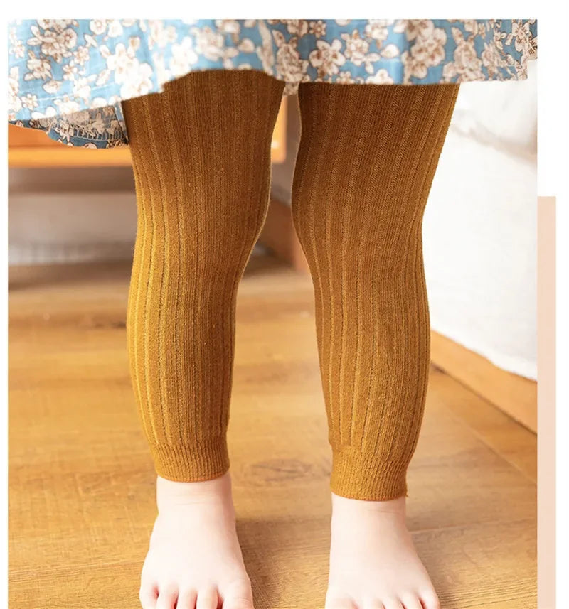 Cotton Stretch Leggings for Baby Boys and Girls (0-6 Years)