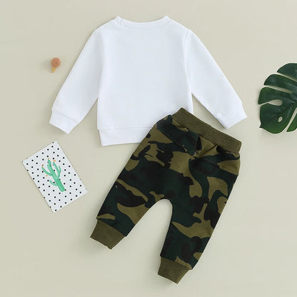 Toddler Boys' Camouflage Long Sleeve Sweatshirt & Pants Set