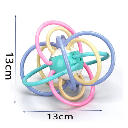 Montessori Sensory Rattle Teether for Infants 0-12 Months