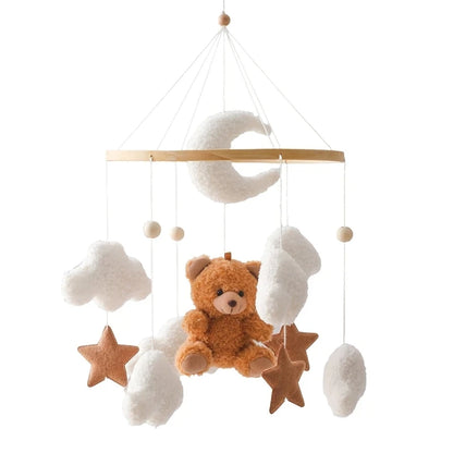 Forest Animal Crib Mobile Rattle Toy for Infants 0-12 Months