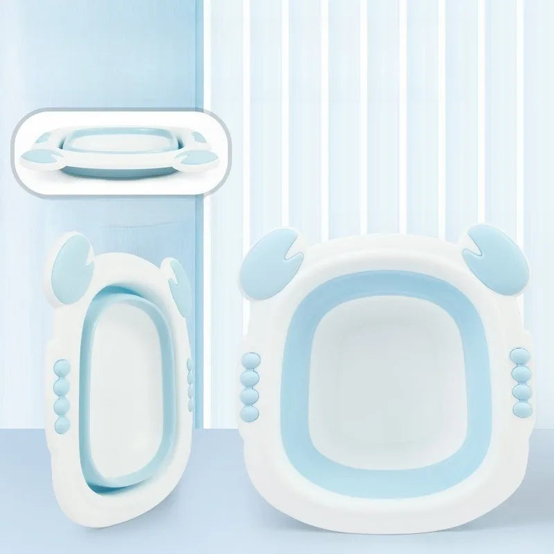 Foldable Baby Bath Tub for Travel - Lightweight & Compact