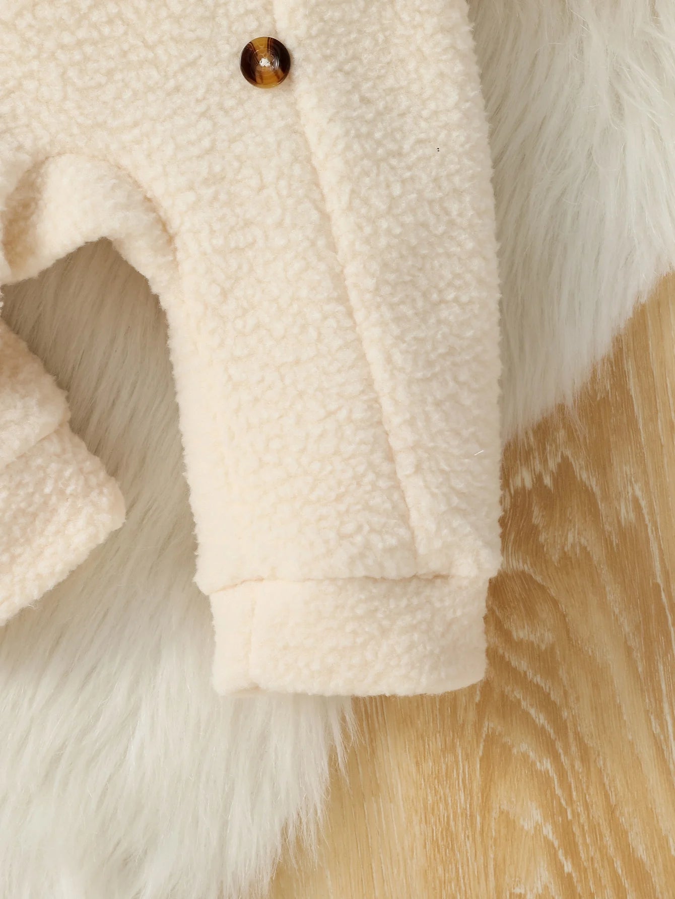 Cozy Fleece Hooded Jumpsuit for Newborns 3M-24M