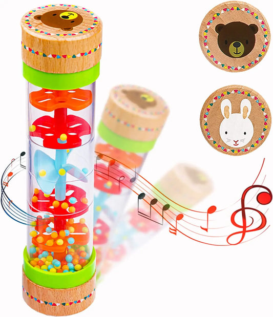Montessori Rain Stick Rattle for Sensory Play and Music