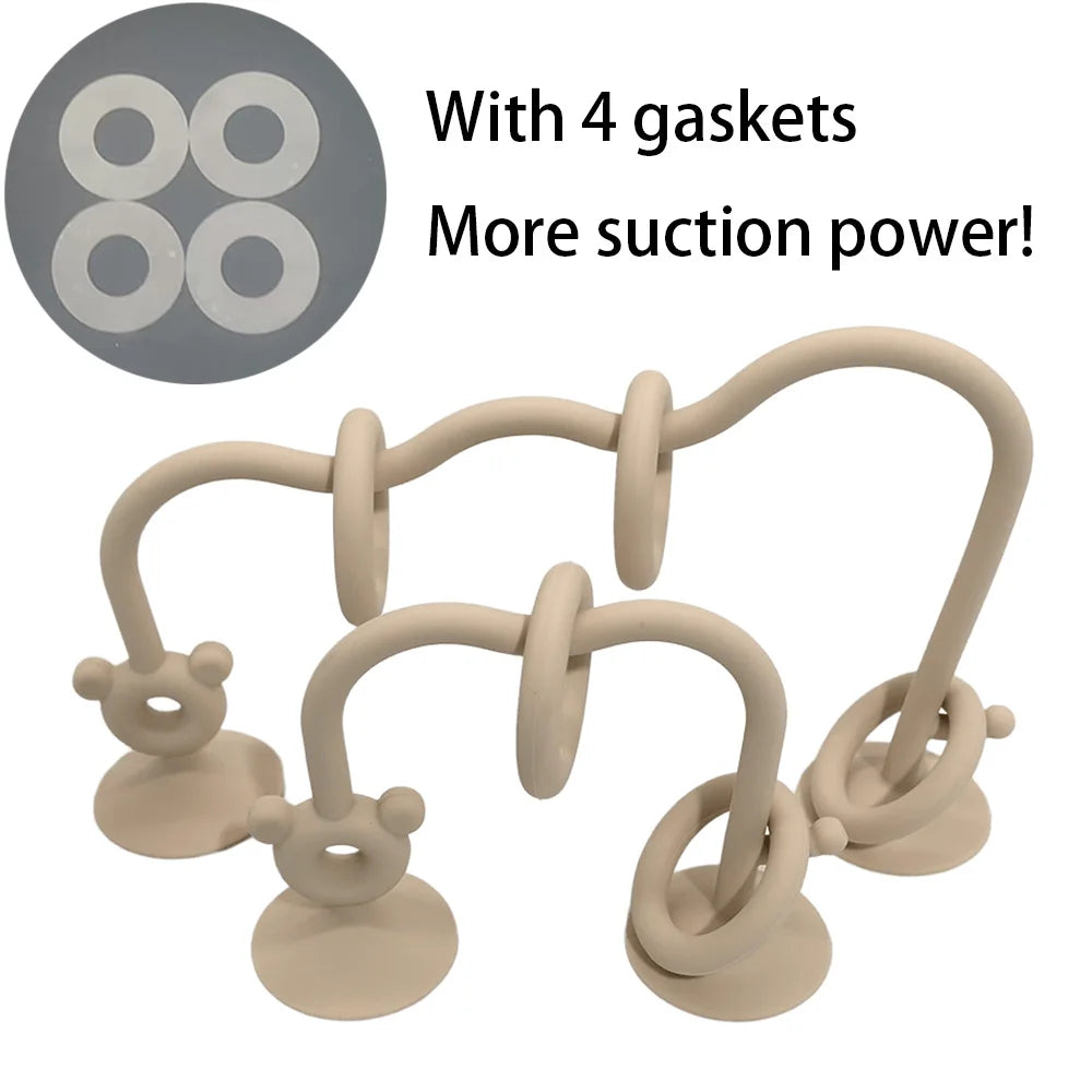 Silicone Bead Tabletop Toy for Baby Learning and Play