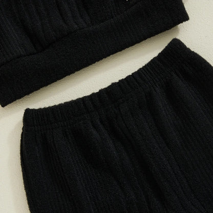 Baby Boy 2-Piece Warm Sweater and Pants Set for Fall