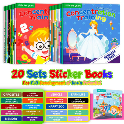 Kawaii Sticker Book for Kids - Educational DIY Puzzle Activity