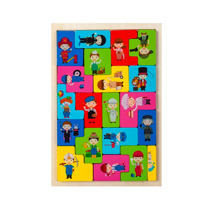 Animal Transportation Wooden Puzzle for Kids