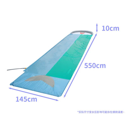 Outdoor Whale Water Slide for Two Kids with Spray Features