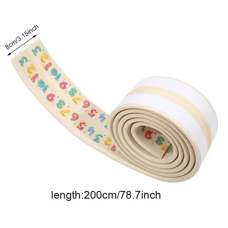 Kids Corner and Edge Safety Foam Bumper Guard Strip 2m
