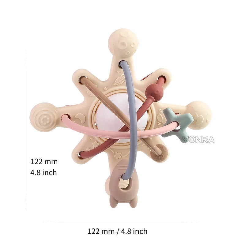 Montessori Silicone Teether Ball for Babies 0-36 Months