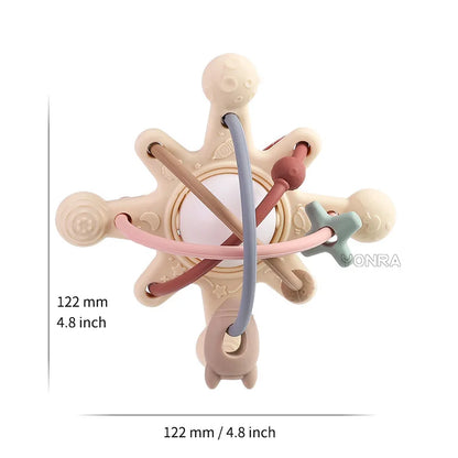 Montessori Silicone Teether Ball for Babies 0-36 Months