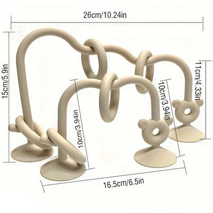 Silicone Bead Tabletop Toy for Baby Learning and Play