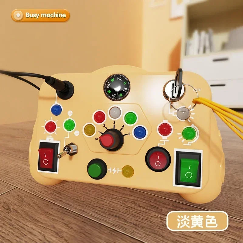 LED Light Switch Sensory Board for Toddlers 2-4 Years