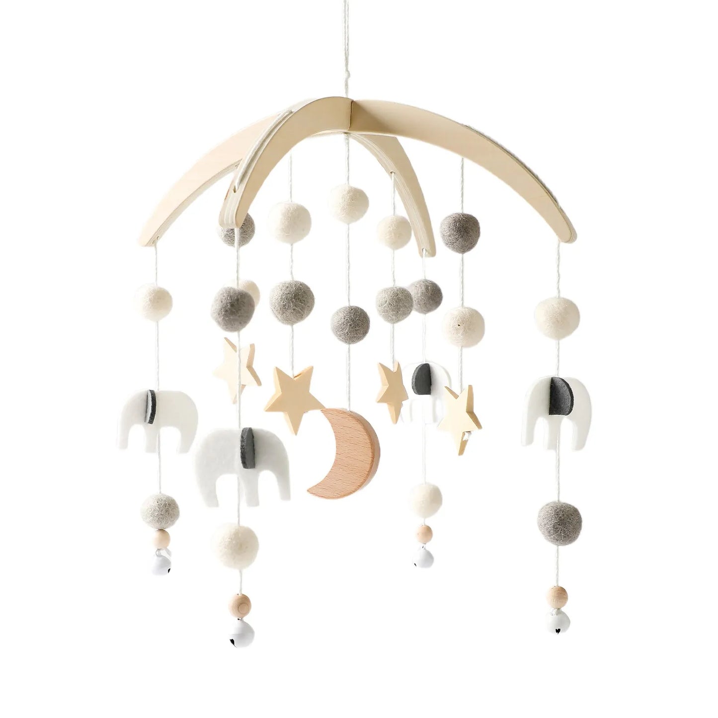 Musical Baby Cloud Rattle & Crib Mobile for Newborns
