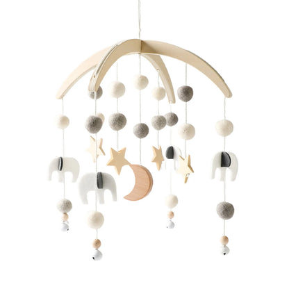 Musical Baby Cloud Rattle & Crib Mobile for Newborns