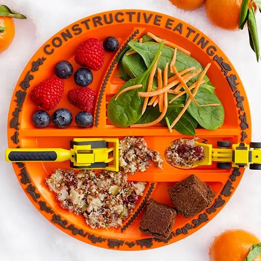 Excavator Fork and Spoon Set for Kids Mealtime Fun