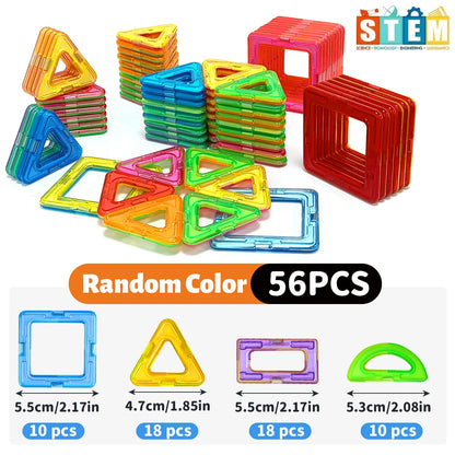 Medium Magnetic Building Blocks for STEM Learning fun