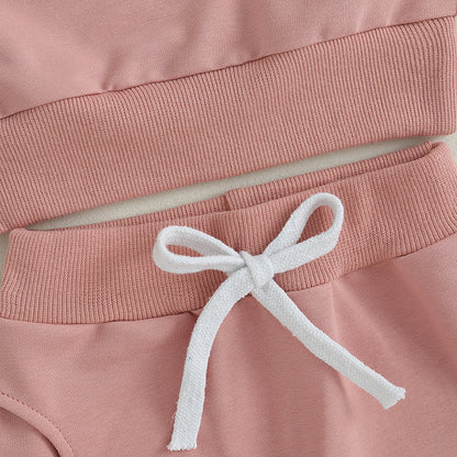 Newborn Long Sleeve Sweatshirt and Pants Set for Fall