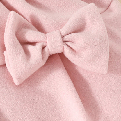 Toddler Girls Christmas Outfit Set with Bow Top and Skirt