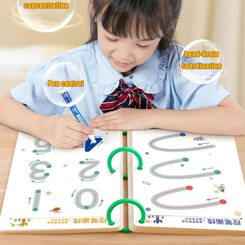 Montessori Drawing Toy Set for Toddler Math and Shape Learning