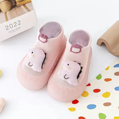 Soft Sole Non-Slip Baby Socks with Cute Animal Designs 0-3T