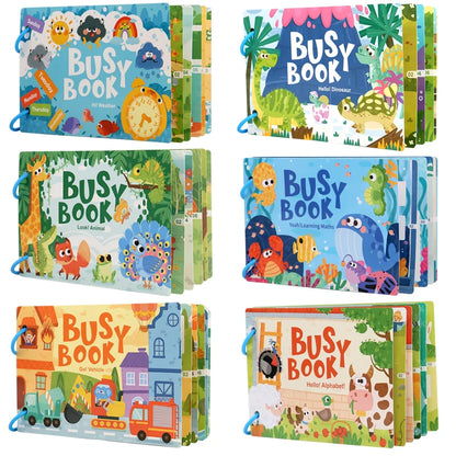Montessori Busy Book for Early Learning in Children 1-3 Years