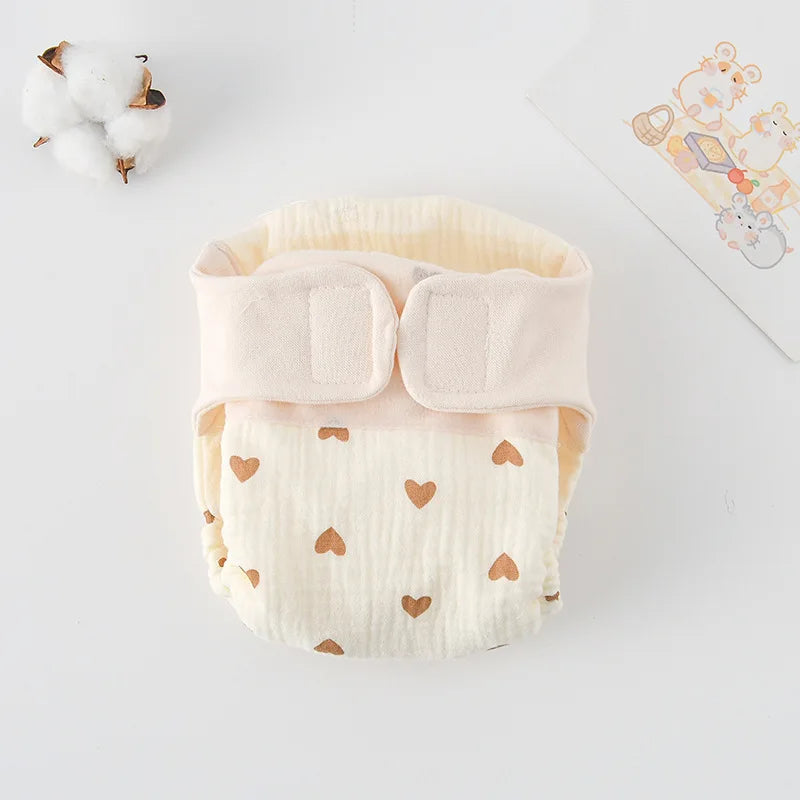 Summer Cotton Reusable Baby Training Pants with Cartoon Design