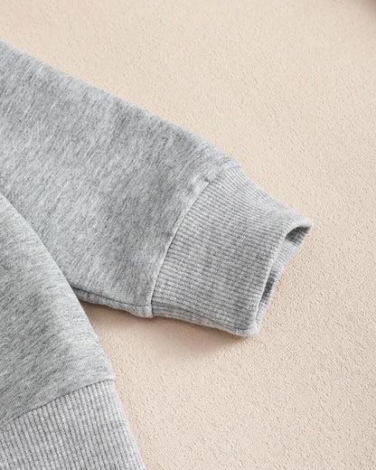 Baby Boys Soft Hoodie and Pants Set for Autumn Winter