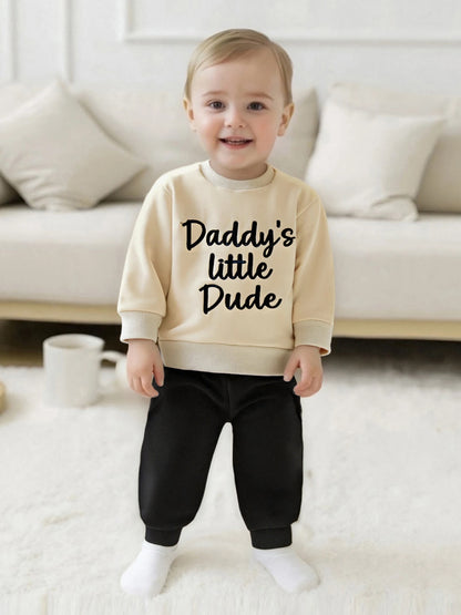Embroidered Sweatshirt & Joggers Set for Toddler Boys