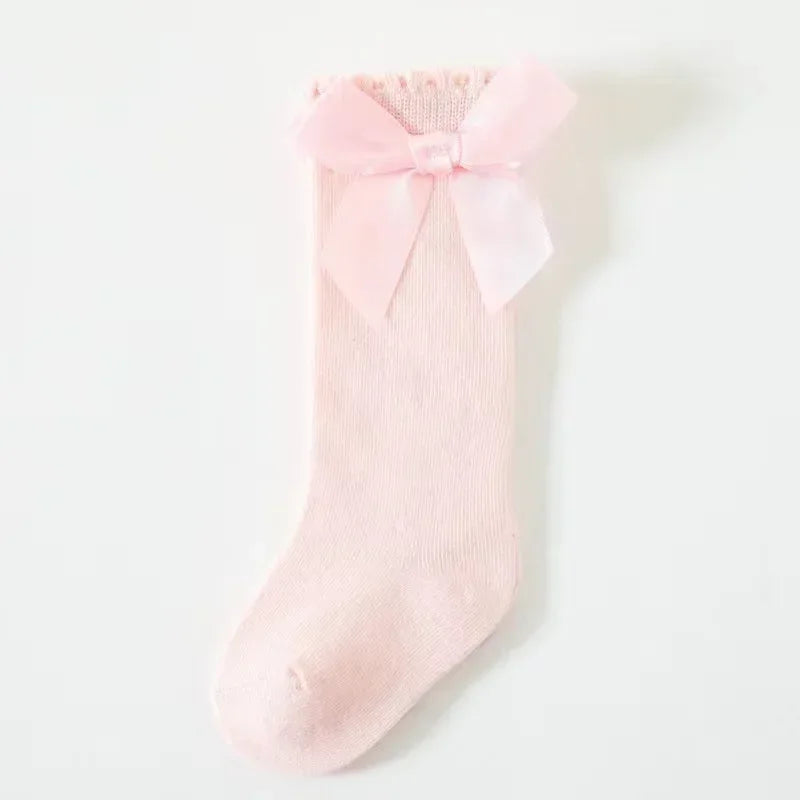 Red Bow Tie Knee High Socks for Infants and Toddlers