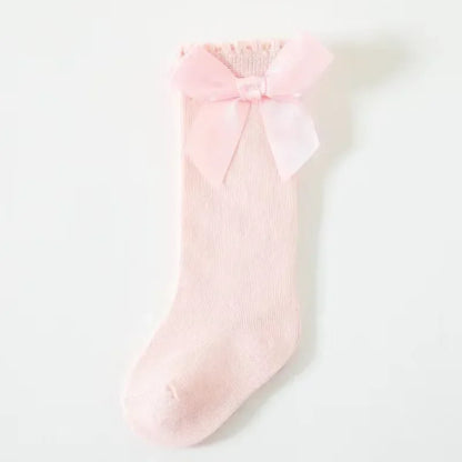 Red Bow Tie Knee High Socks for Infants and Toddlers