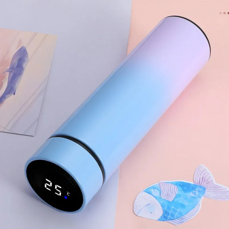 Smart Water Bottle Vacuum Flask Stainless Steel 500ML for Travel
