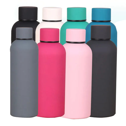 Thermos with Cup 750ML/500ML/350ML  - Small Mouth Stainless Steel Vacuum Bottle for Outdoor, Gym, and Travel