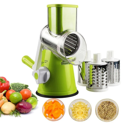Versatile Rotary Grater and Slicer for Home Cooks
