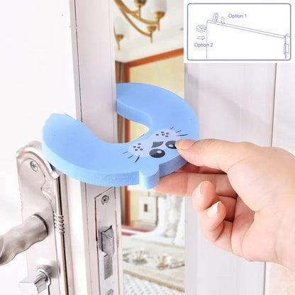 Baby sikkerhetsdørstopper - Anti-klem tegneserie fingerlås