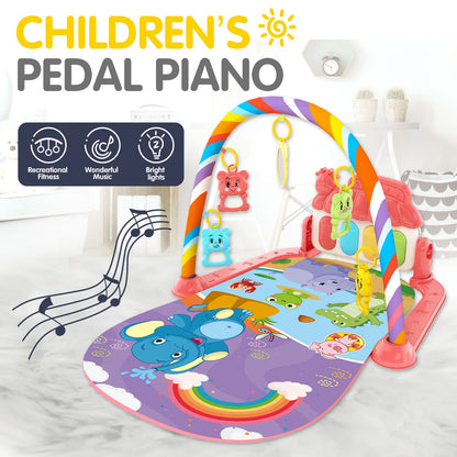 Baby gymmatte med piano for sanselek og utvikling