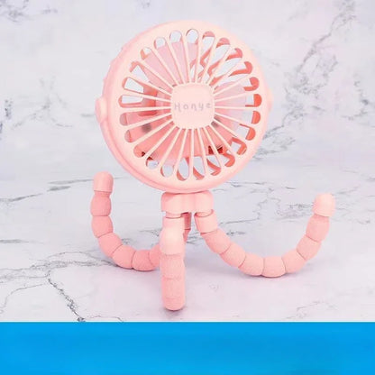 Wiederaufladbarer blattloser USB-Ventilator für Kinderwagen, tragbar, Mini