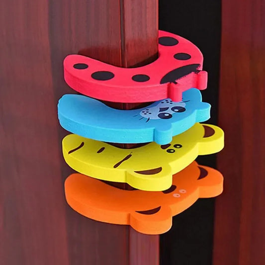 Baby-Sicherheits-Türstopper – Einklemmschutz mit Cartoon-Fingerschloss