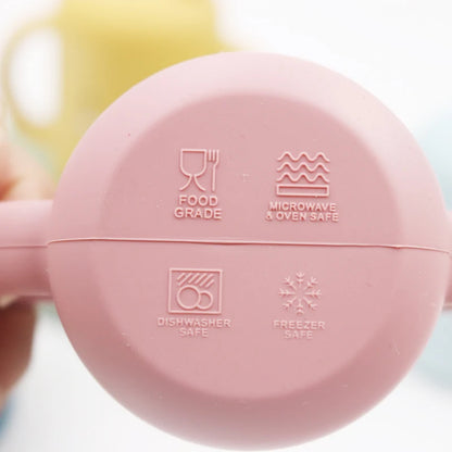 Ny tegneserie 120 ML Baby Silikon Sippy Cup BPA-fri bærbar oppbevaring Snack Container Mate Cup Lekkasikker treningskopp